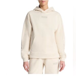 NWT Puma Women's Cream Pullover Hoodie and Joggers Set